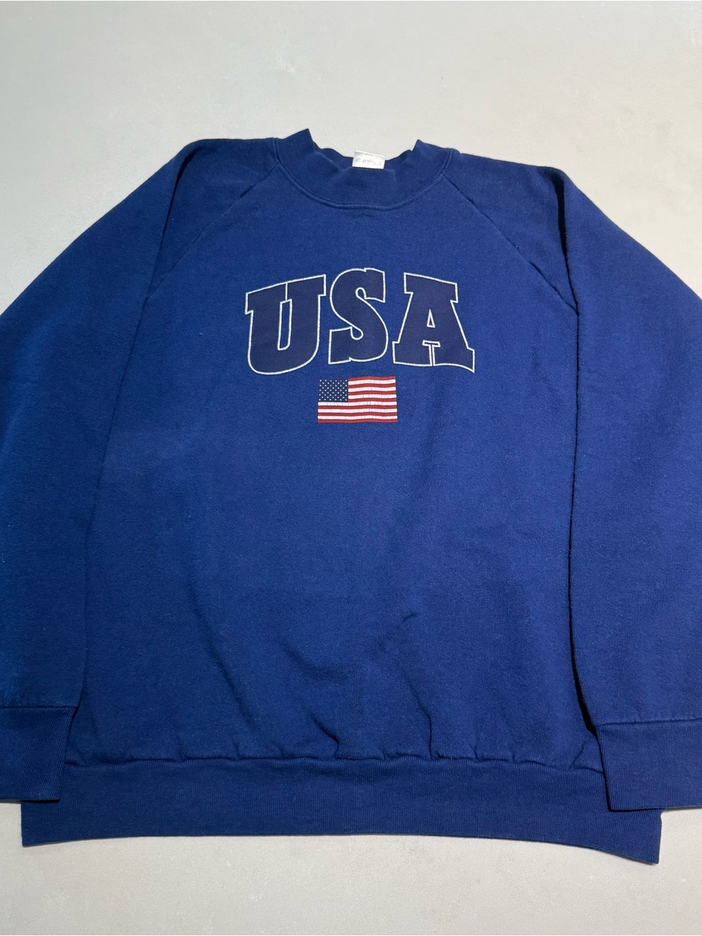 Vintage fruit of the loom navy blue USA Sweater